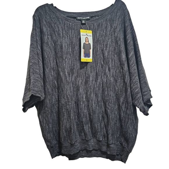DKNY top Size Small Grey Black new - Picture 1 of 2